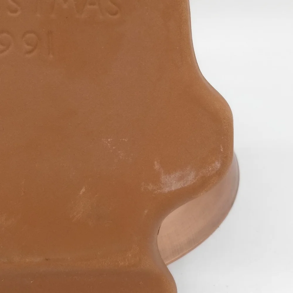 Longaberger Kriss Kringle Santa Cookie Mold 1991 Vintage Earthenware Christmas - Picture 11 of 12